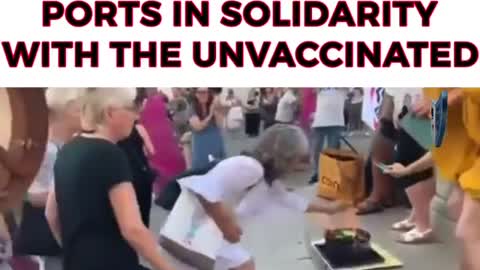 AUG 2021: Citizenry burn their “vaccine passports” in solidarity with the unvaccinated - ITALY