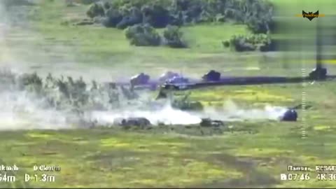 Russian T-80BV 'Alyosha' engages UA armor column by itself
