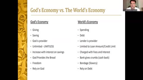 God's Economy vs. the World's Economy