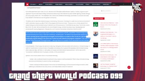 GRAND THEFT WORLD Podcast: Derrick Broze Exposes WEF / Biden Agenda for Synthetic Biology