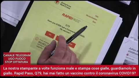 Croce rossa americana. Chiedono se sei vaccinato perché questo determina l'idoneità alla donazione