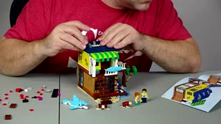 Unboxing Lego 31118 Surfer Beach House Set Part 1 of 3