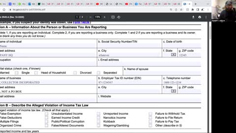 How to fill out the 3949a form