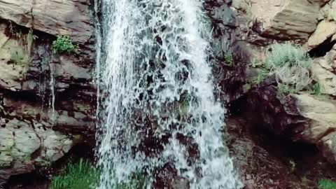very beautiful waterfall