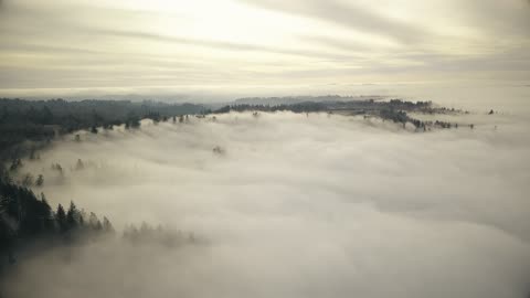 A beautiful natural view of the clouds from the top