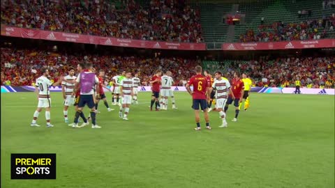 Spain and Portugal draw 1-1 in Seville in UEFA Nations League | Full Time Scenes
