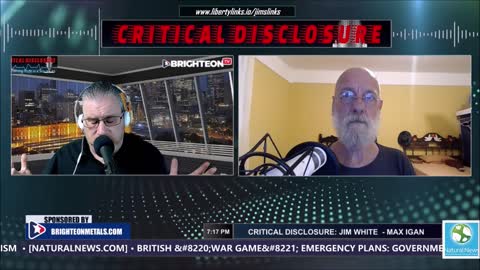 Critical Disclosure Radio - The Legendary Max Igan on Brighteon TV
