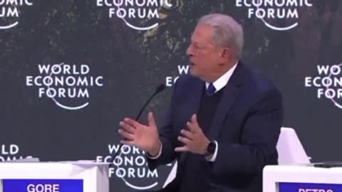 Al Gore passionately talks nonsense at World Economic Forum