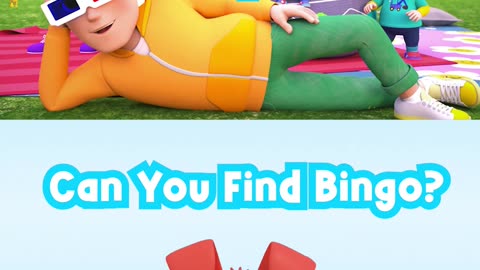 Can you Find Bingo 🐕 🔍 #shortsgame #littleangelnurseryrhymes #shorts