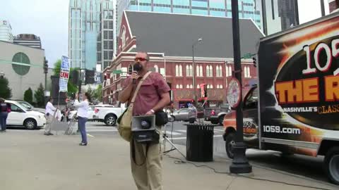 "Running With The Devil" - Van Halen Concert - Nashville, TN - Street Preaching - Kerrigan Skelly