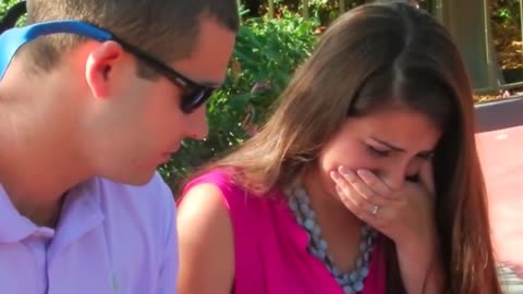Disney World Proposal With Overwhelming Ending