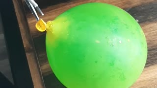Frozen toy inside of a balloon rumble me
