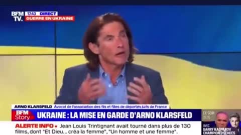 Arno Klarsfeld met BFM en PLS en rappelant que l’Ukraine glorifie des nazis