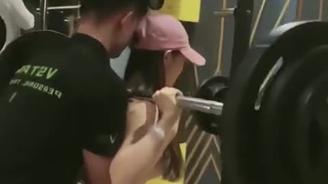 I see how hard your wife works in the gym!