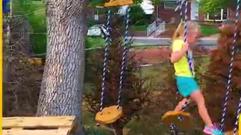 Dad Creates Obstacle Course For Daughter
