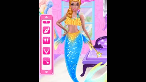 Fashion Doll Complete Makeover Mermaid Cosplay Beautiful Barbie Mermaid Makeover