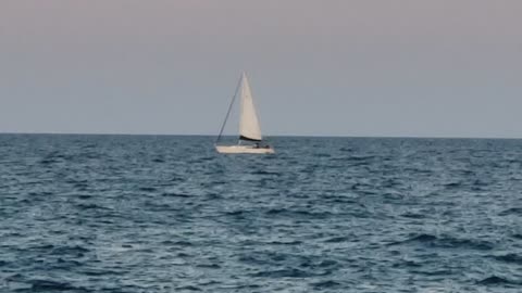 A Sailboat on Lake Michigan 8/17/21