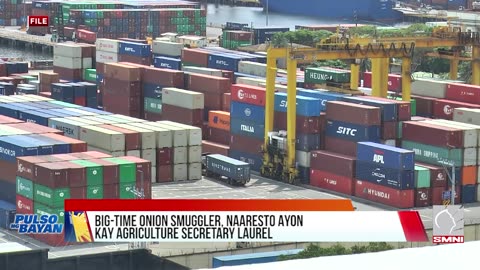 Big-time onion smuggler, naaresto ayon kay Agriculture Secretary Laurel