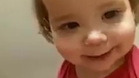 Baby Gets Chills When She Sees Herself On Camera