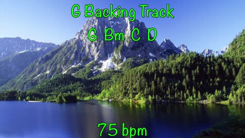 G Backing Track 75 bpm