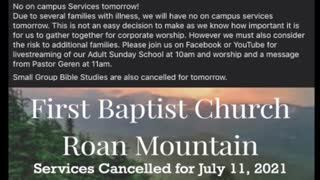 Services Cancelled - July 11, 2021