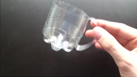 How to create a drinking cup using a bottle