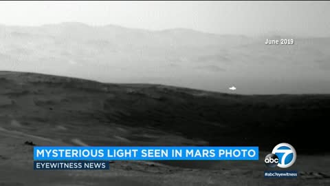 MYSTERIOUS LIGHT: NASA Mars rover snaps photo of bright light in the distance