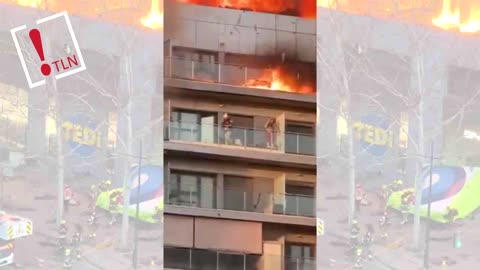 personas atrapadas en el incendio del edificio de València
