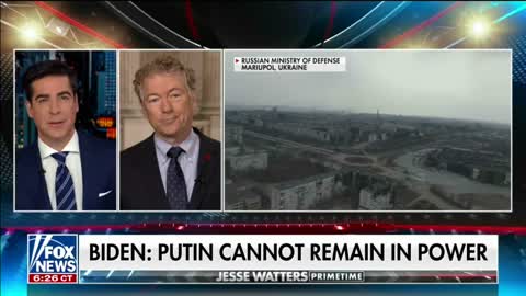 Dr. Paul Joins Fox News Primetime to Discuss Ukraine - March 28, 2022