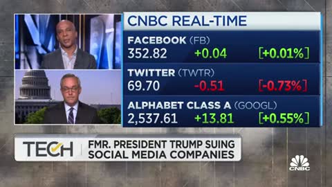 Former President Trump against social media companies