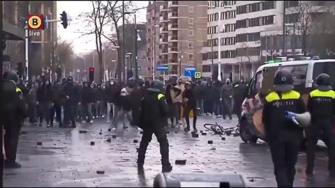 Eindhoven Anti Coronavirus Lockdown Protest