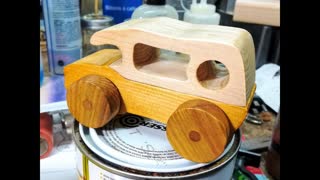 Handmade Wooden Toy Car Mini Van From The Speedy Wheels Series
