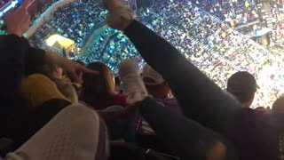 Grizzlies Fan Falls Down Seat Row
