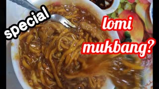 Lomi noddles mukbang.