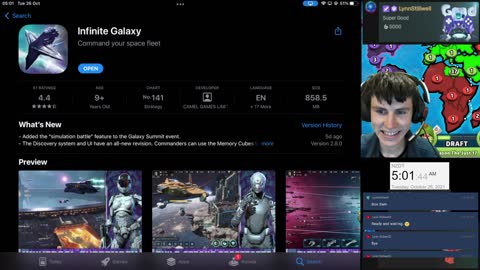 Infinite Galaxy Game iPad OS LIVE Stream 26 Oct 2021!