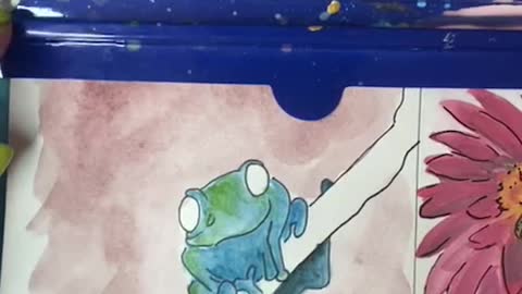 Felix the Frog Watercolor