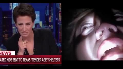 Rachel Maddow crying offscreen footage