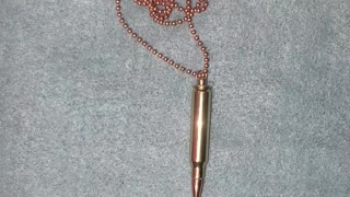 5.56mm hollow keepsake bullet pendant