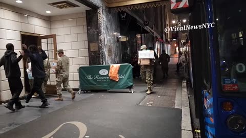 Roosevelt Hotel in NYC being prepared for the illegals
