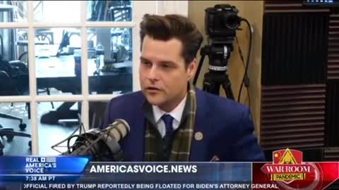 Matt Gaetz Explains to Steve Bannon Why we Need to look In the Mirror For Arizona