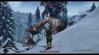The Elder Scrolls V: Skyrim - Dragon Fight Epic Fail