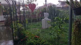 A tropical storm in Udonthani Thailand