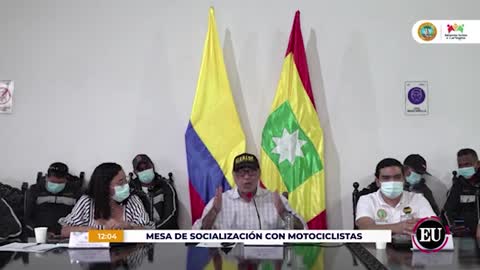 En pelea y sin acuerdo finalizó reunión entre alcaldía de Cartagena y motociclistas