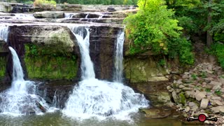 Upper Cataract Falls Stunning Flying Behind The Falls Early Morning Tour 4K Drone Footage