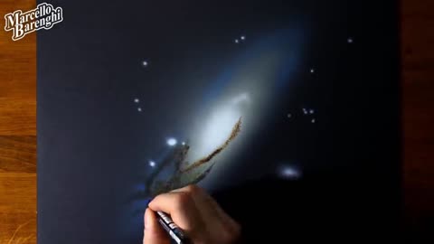 Draw the outline of the Milky Way