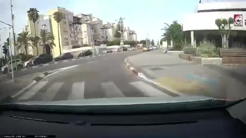 Ramla - the Israeli Security Minister was rammed by a car on a road junction
