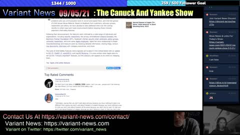 Canuck & Yankee Show 9/5/21