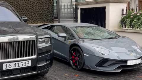 Rolls Royce and Lamborghini aventador