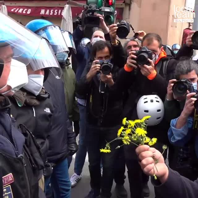 ROMA, 13/04/2021 ANCORA PROTESTE E MOMENTI DI TENSIONE