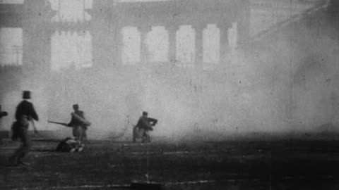 Sham Battle At The Pan-American Exposition (1901 Original Black & White Film)
